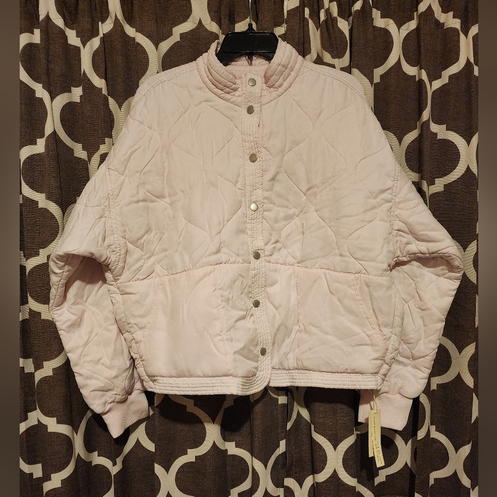 Nwt Blank NYC Pink Puffer Jacket